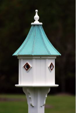 Copper Roof Birdhouse 34x14 Slope with 4 Portals